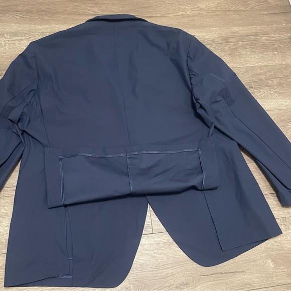 Sene Soho FlexTech Blazer 2 Button Performance Blazer Jacket Custom Sz Navy Blue - Picture 9 of 9